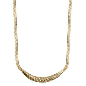 Elegant Gold Rhinestone Crystal Collar Choker Necklace